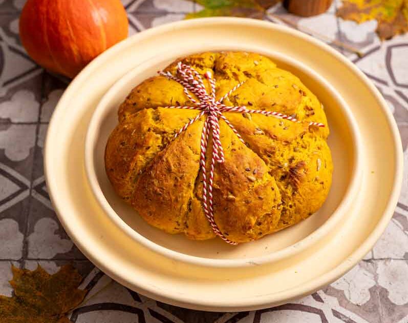 Kürbisbrot mit Körnern