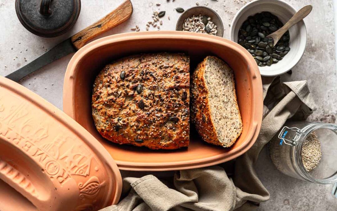 Schnelles Körnerbrot mit vier Saaten | Einfach & Lecker