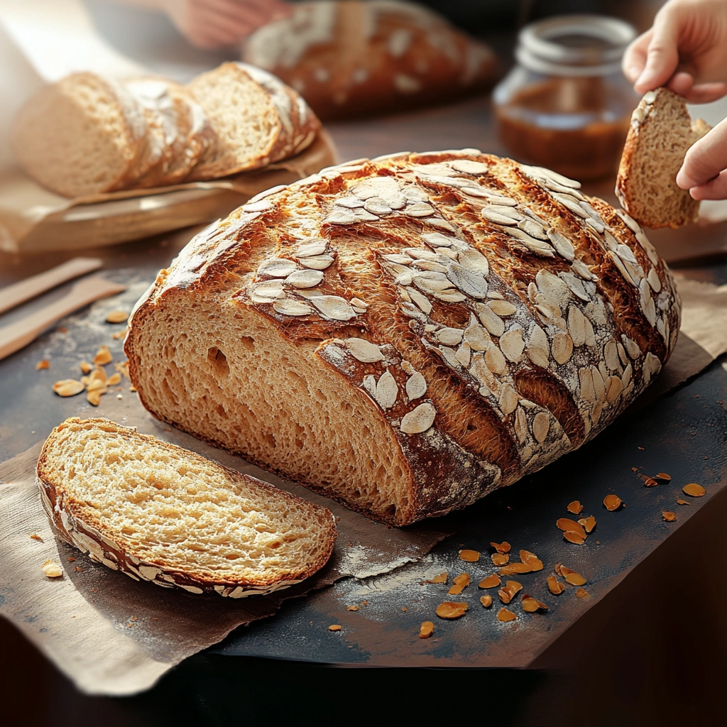 Haferflocken-Vollkornbrot