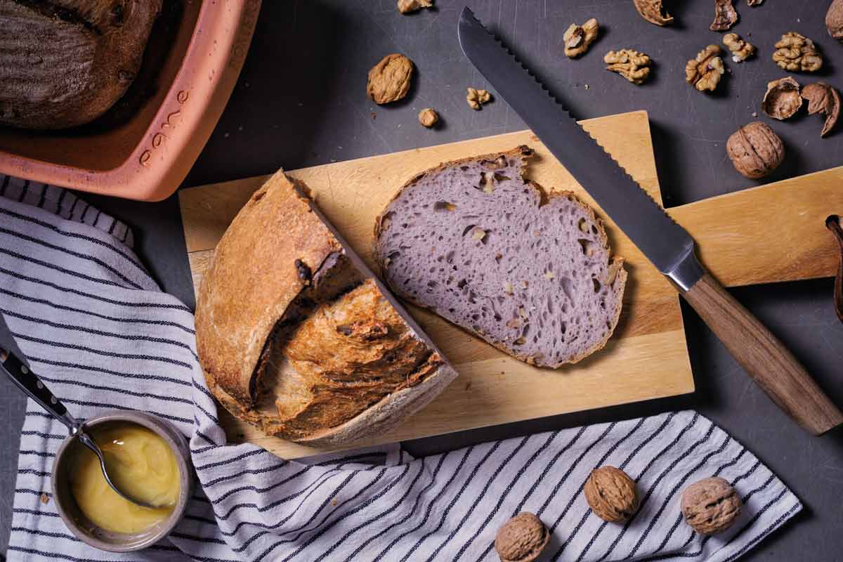 Honig Walnuss Kruste – Einfaches Brot für jede Backform