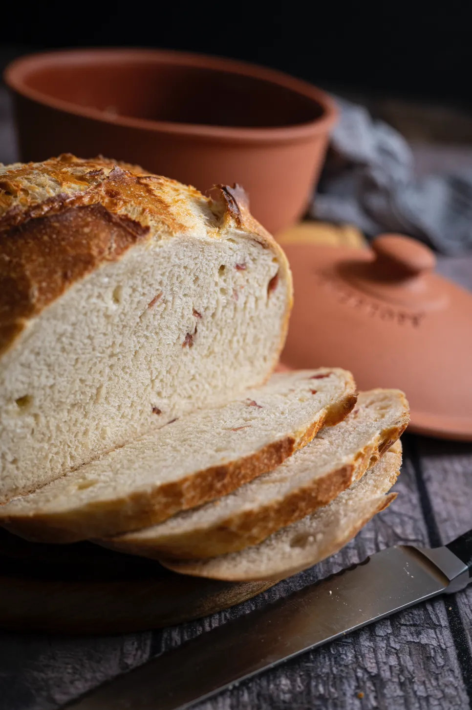 Bier-Bacon-Käse-Brot