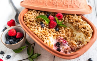 Granola-Quark Auflauf mit Beeren | Gesundes Sommerdessert